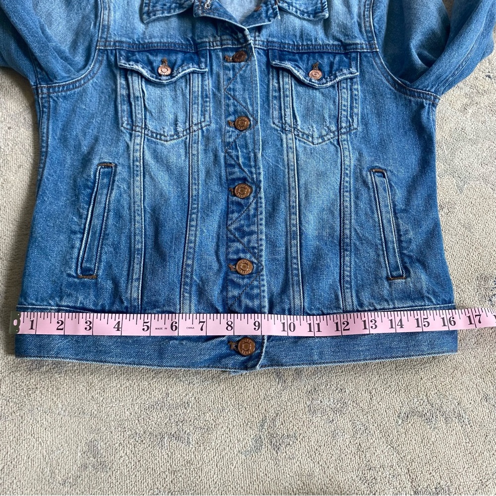 J. Crew 100% Cotton Jean Jacket Small Light Wash Blue - Picture 12 of 12